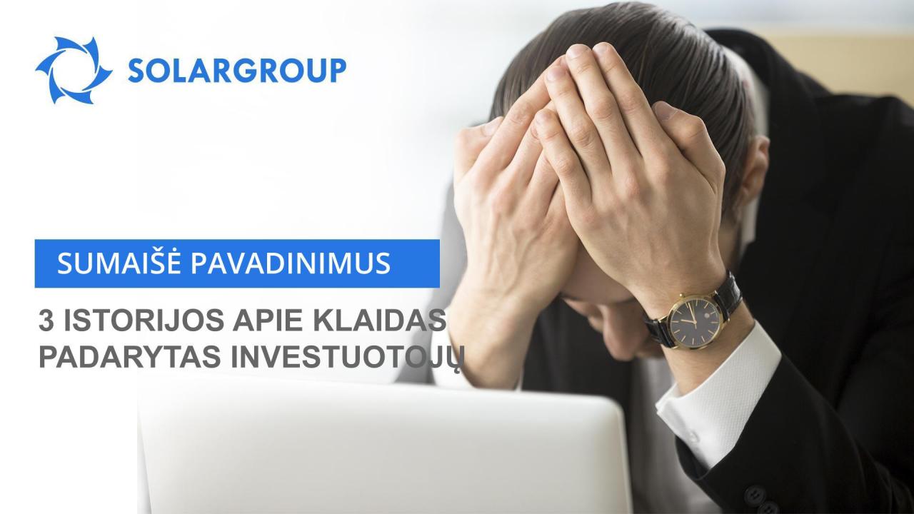 Investicijos paskubomis: 3 istorijos apie investavimus „ne ten“