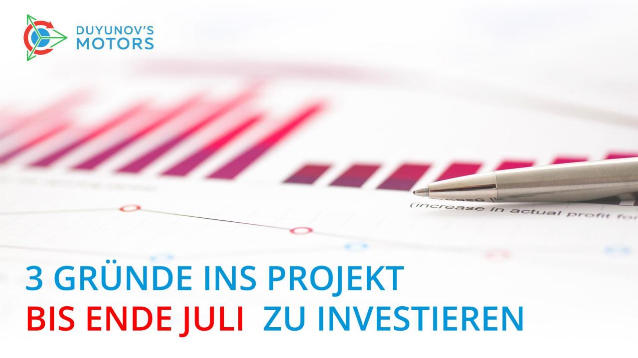 3 Hauptgründe ins Projekt bis Ende Juni zu investieren