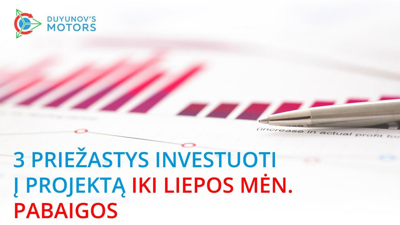 3 pagrindinės priežastys investuoti į projektą iki liepos pabaigos