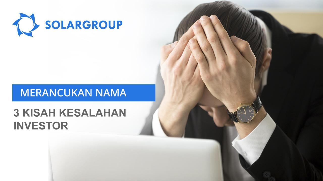 Investasi yang dilakukan secara terburu-buru: 3 kisah tentang investasi "yang salah"