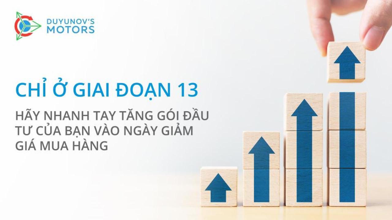 Cơ hội cuối cùng để tăng gói đầu tư của bạn bằng cách sử dụng chiết khấu ngày mua