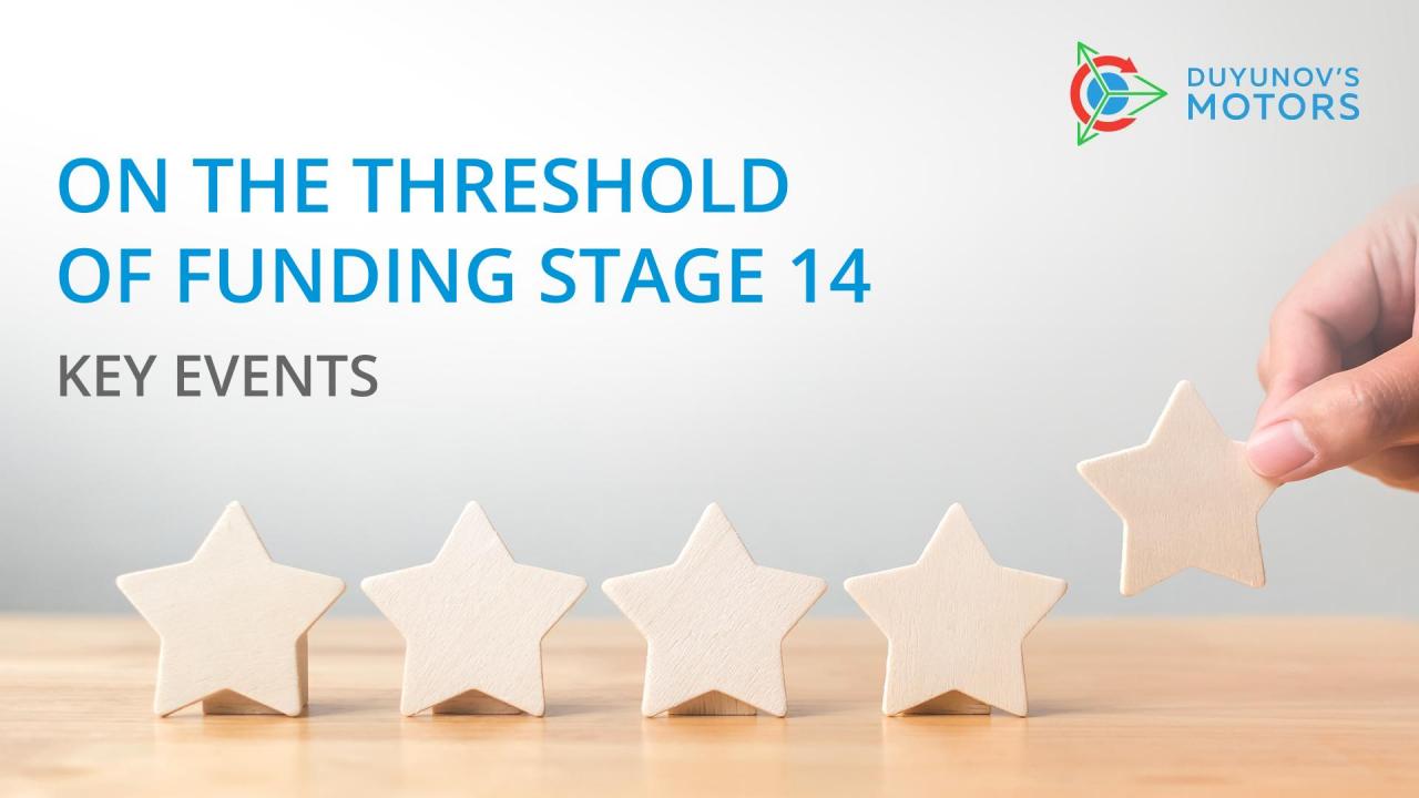 On the threshold of funding stage 14: key events