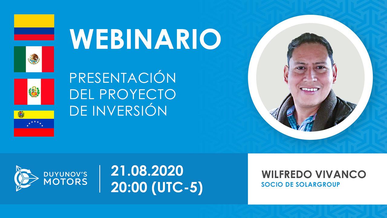 Latinoamerica. Presentación del proyecto de inversión "Motores de Duyunov"