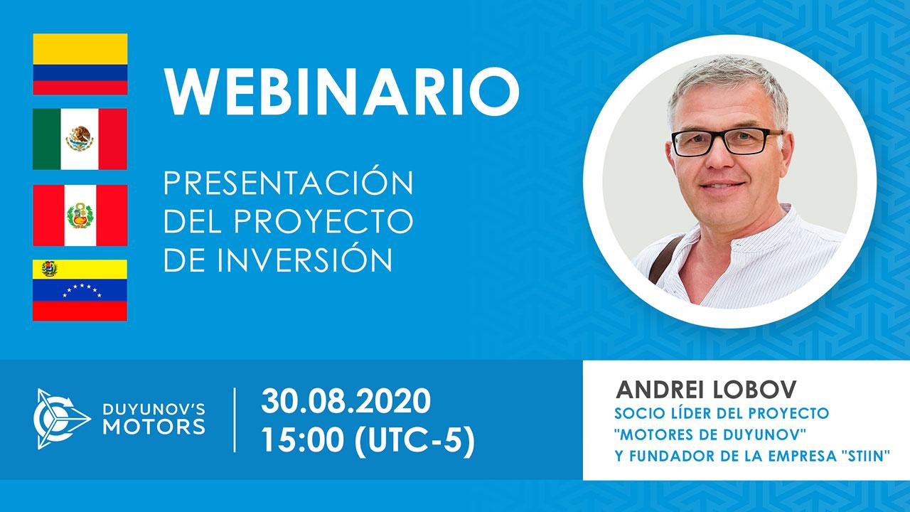 Latinoamerica. Presentación del proyecto de inversión "Motores de Duyunov"