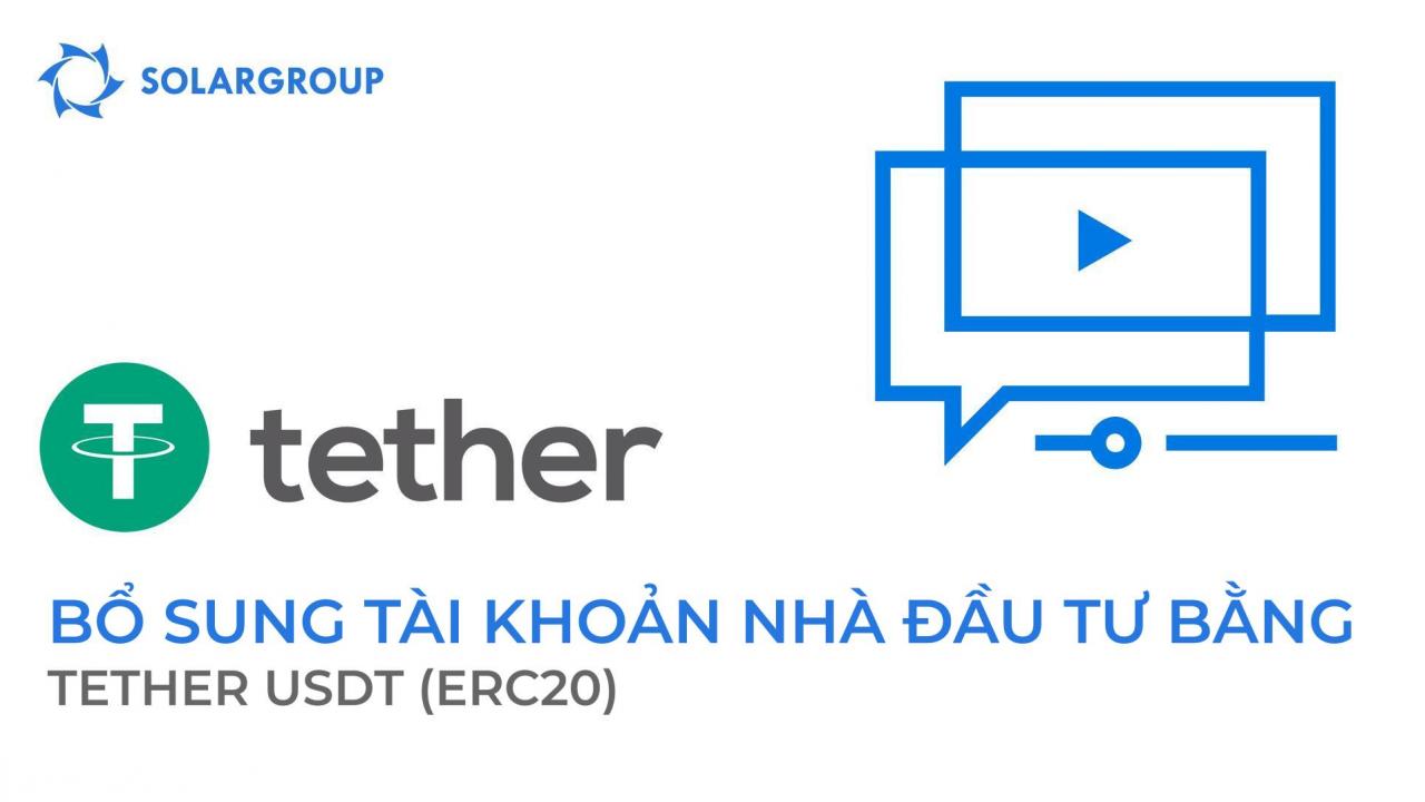 Bổ sung tài khoản nhà đầu tư cá nhân của bạn bằng tiền điện tử TETHER USDT (ERC20)!