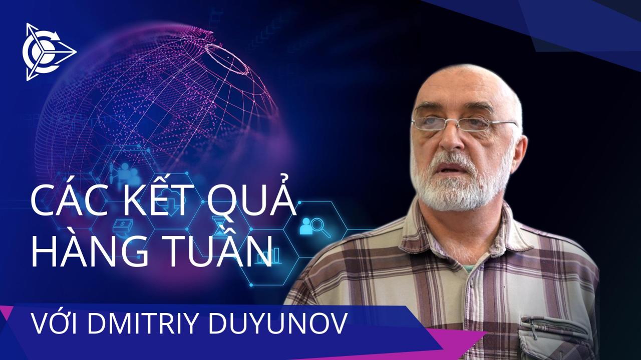 Các kết quả trong tuần của dự án "Động cơ của Duyunov"