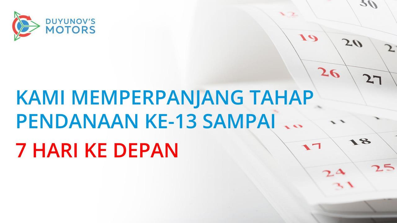 Kami memperpanjang tahap pendanaan ke-13 sampai 7 hari ke depan!