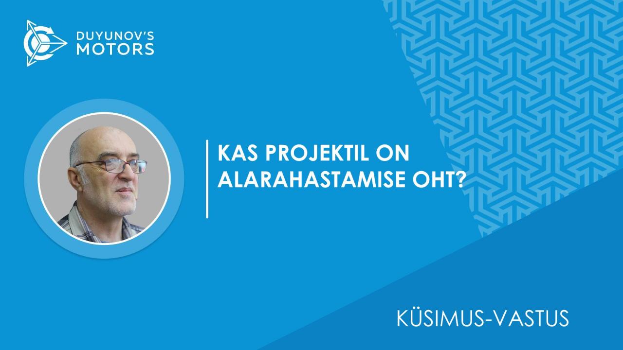 Küsimus-vastus. Kas projektil on alarahastamise oht?