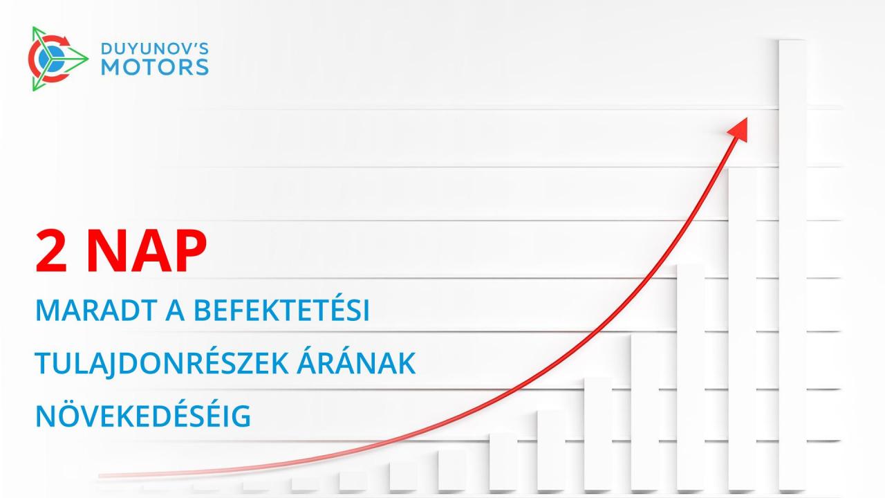 2 nap maradt a befektetési tulajdonrészek árának növekedéséig!