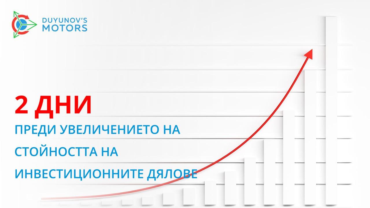 2 дни преди увеличението на стойността на инвестиционните дялове!