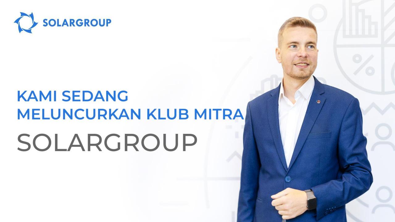 Kami sedang meluncurkan klub Mitra SOLARGROUP: apakah Anda sudah bergabung bersama kami?