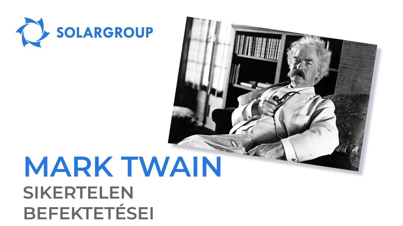 Mark Twain befektetési kudarcai