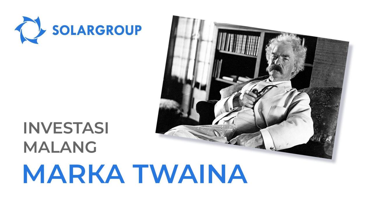 Kegagalan investasi Mark Twain