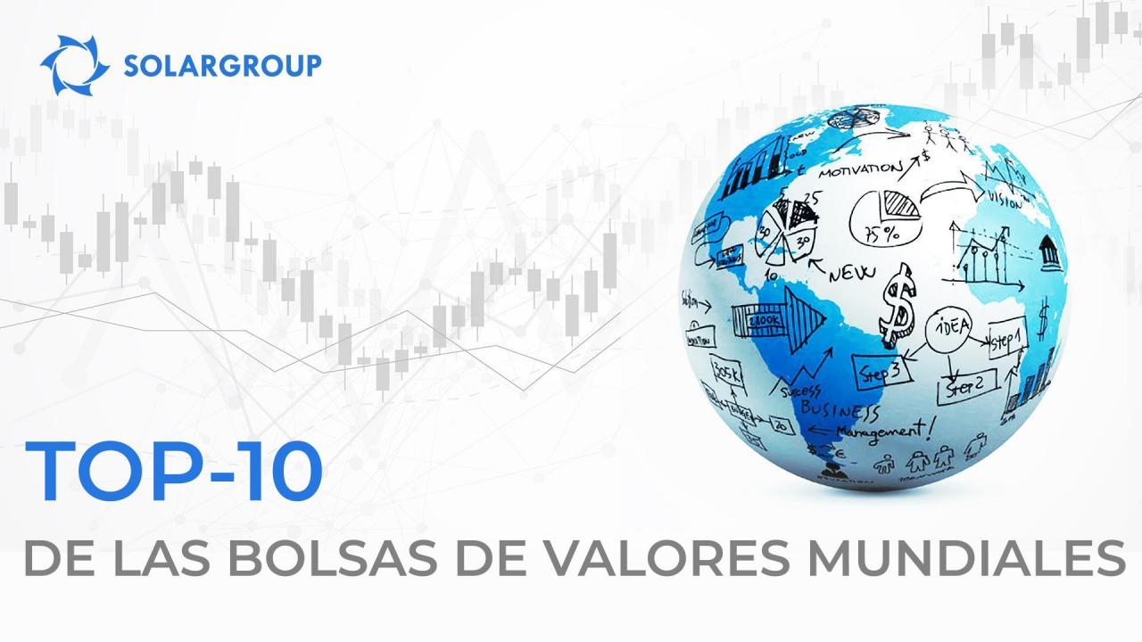 TOP-10 de las bolsas de valores mundiales