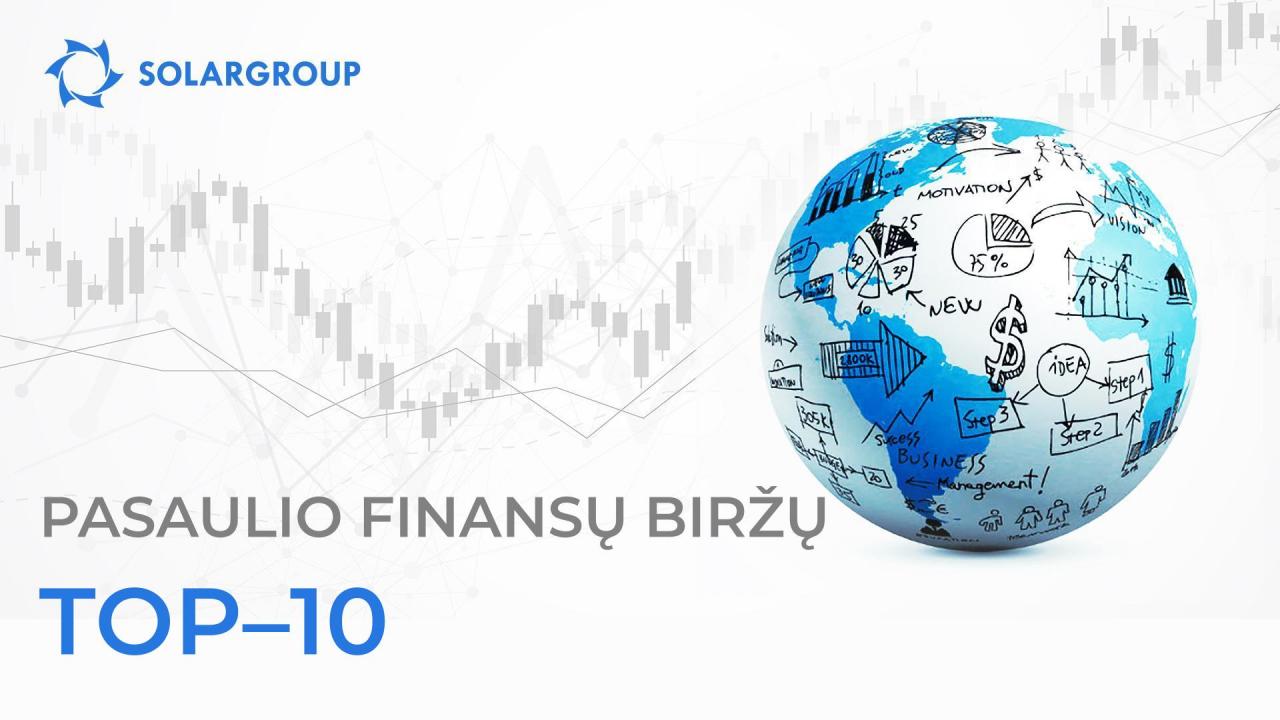 Pasaulio finansų biržų TOP–10