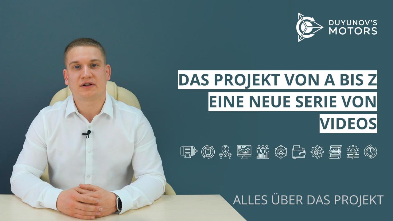 Neue Serie von Videos über das Projekt