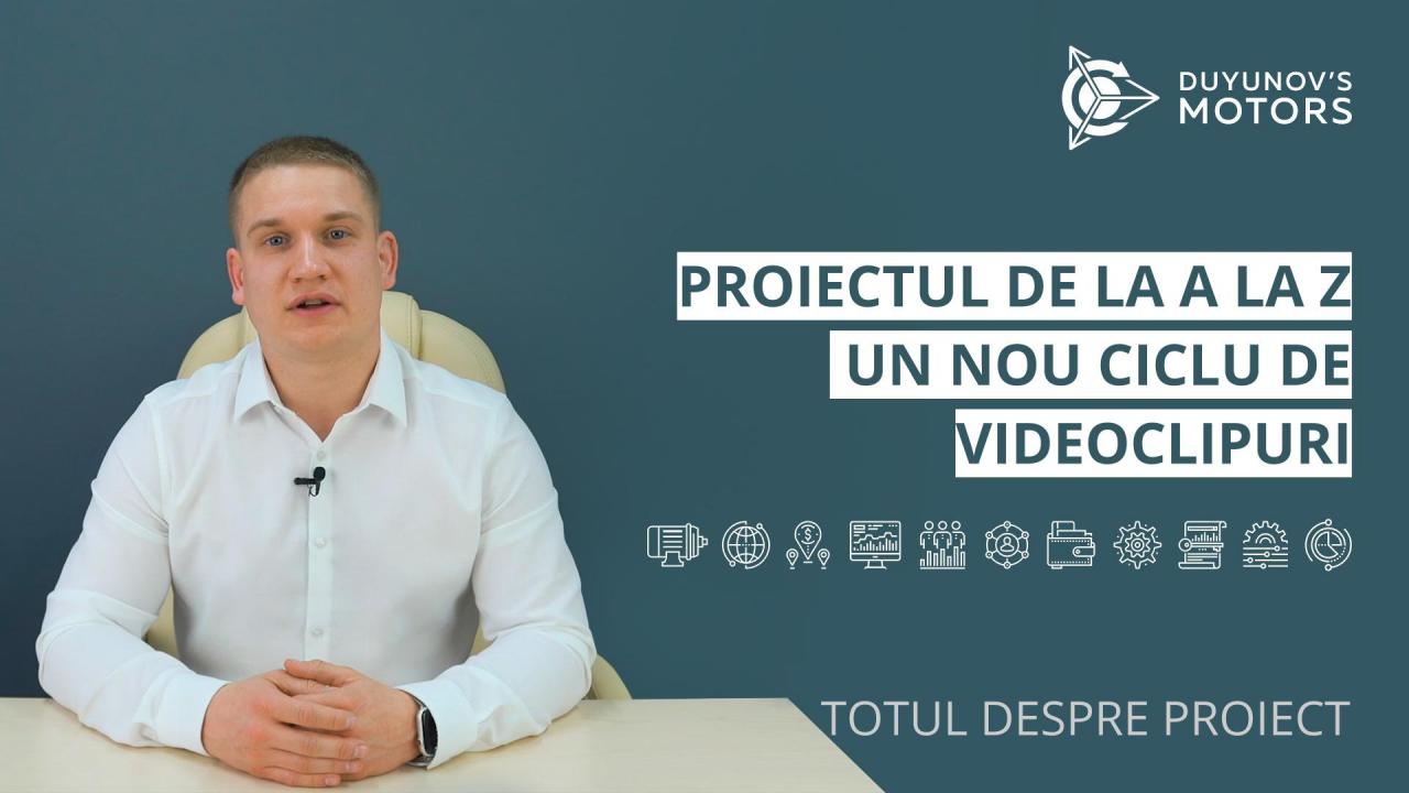 Un nou ciclu de videoclipuri despre proiect