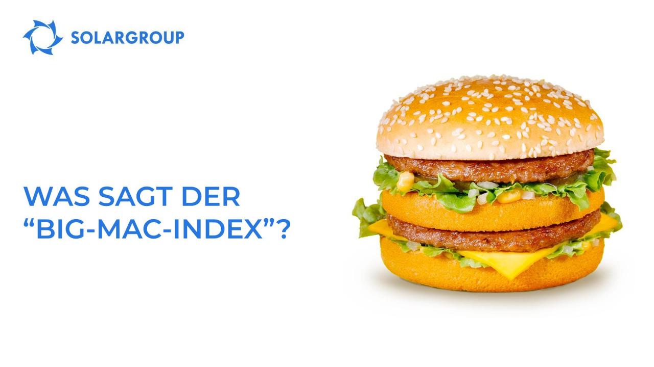 Was sagt der "Big-Mac-Index"?