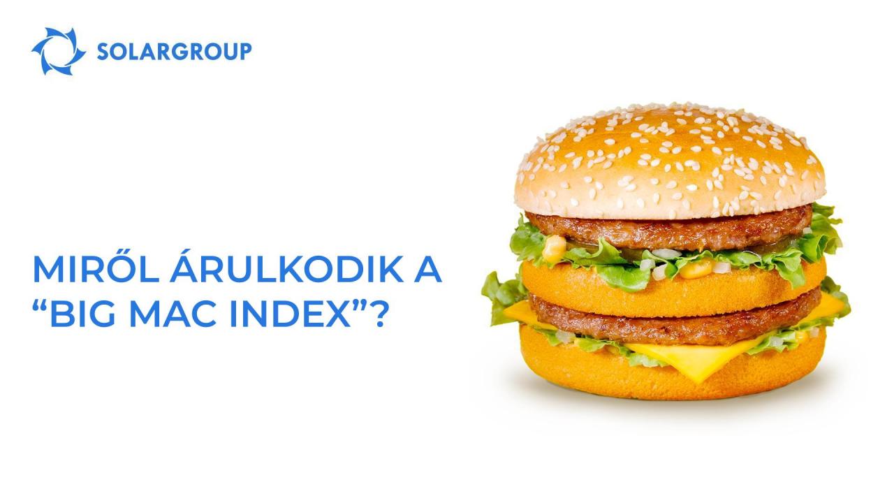 Miről árulkodik a „Big Mac index"?