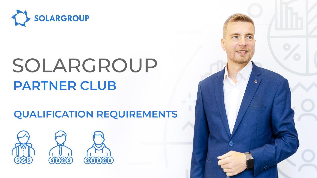 How to become a member of SOLARGROUP Partner club and keep this status?