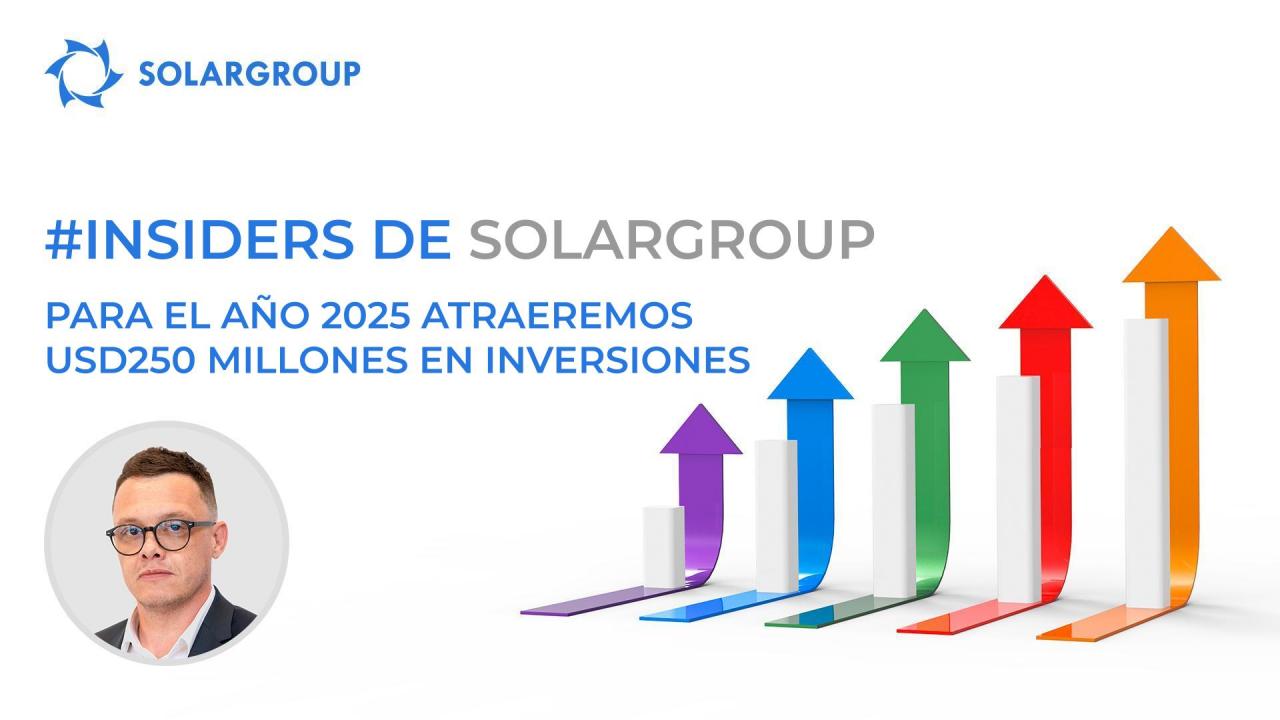 Insiders de SOLARGROUP: Para el 2025 atraeremos USD250 millones en inversiones