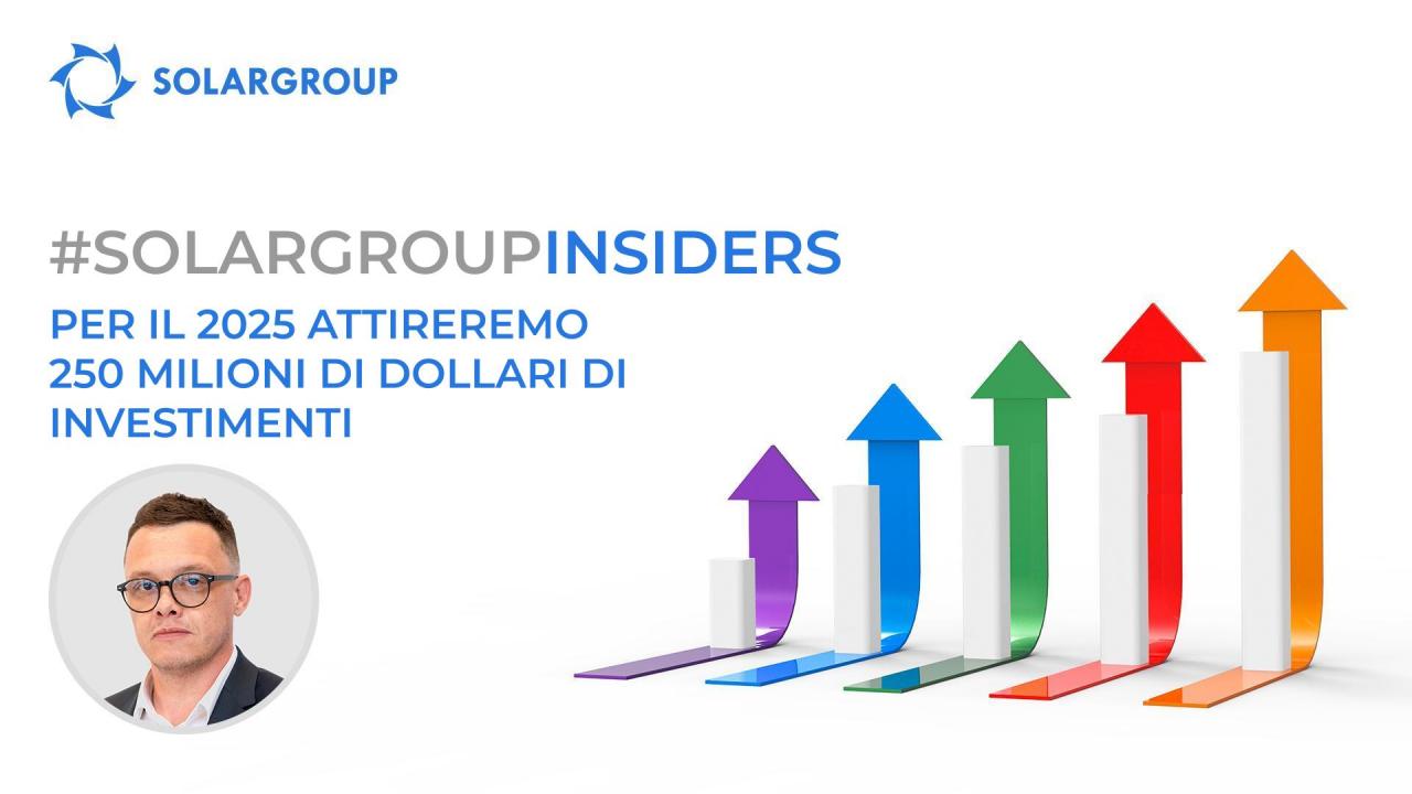 SOLARGROUP insiders: per il 2025 attireremo 250 milioni di dollari di investimenti