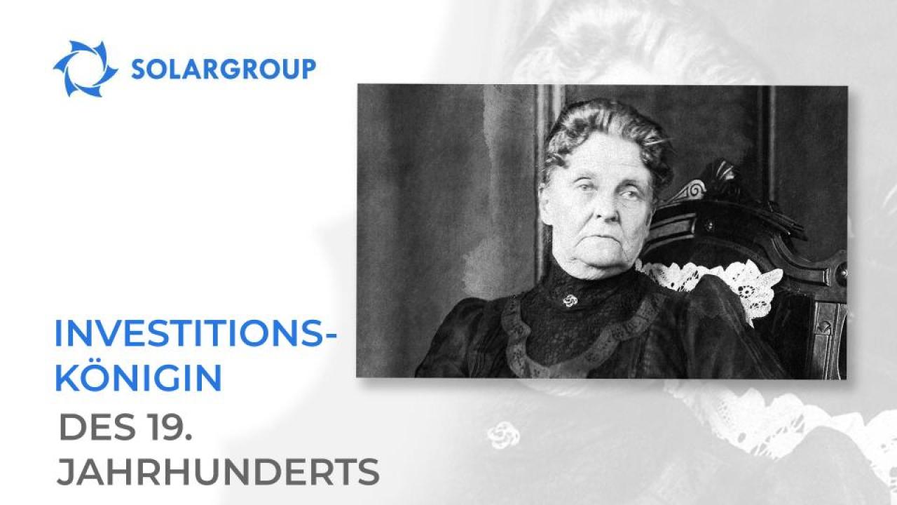 Hetty Green, bekannt als "Die Hexe der Wall Street" und Investitionskönigin des 19. Jahrhunderts