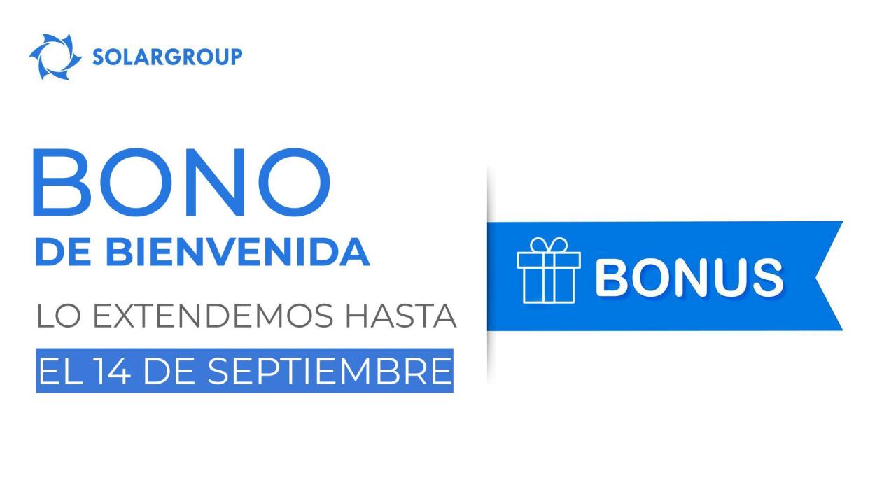 "Bono de bienvenida": para los nuevos inversores extendemos por 2 semanas la vigencia de esta promoción