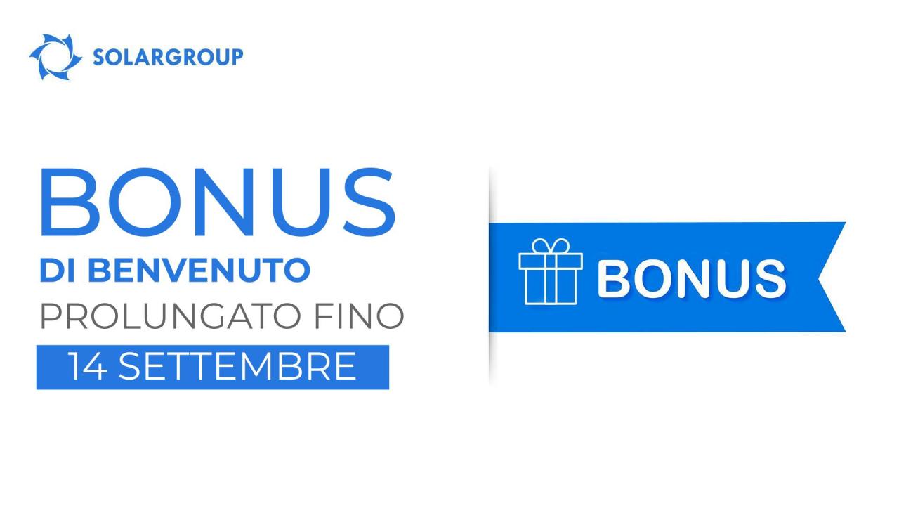 “Bonus di benvenuto”: la promozione per i nuovi iscritti è stata prolungata per altre due settimane