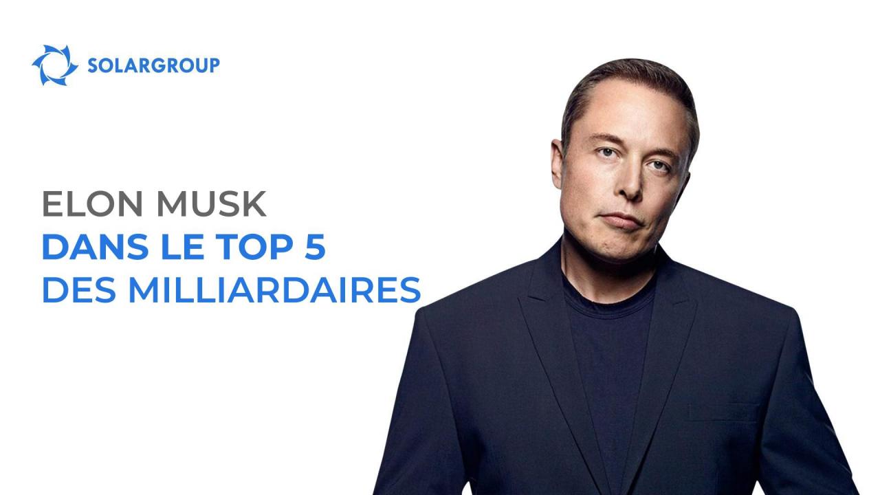 Elon Musk est de retour dans le Club de TOP 5