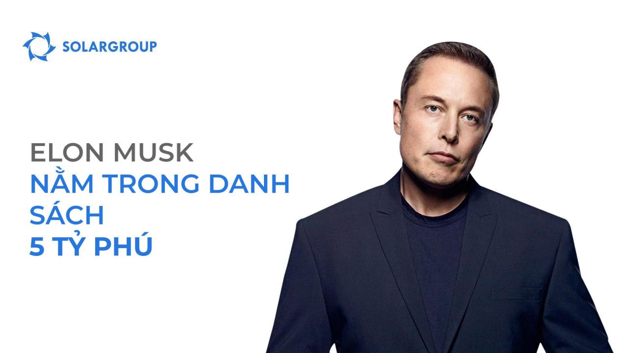 Elon Musk - trở lại câu lạc bộ TOP 5