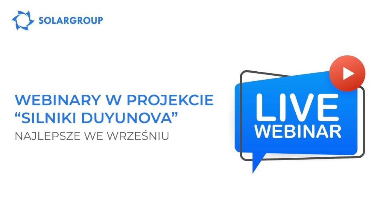 Webinary dotyczące projektu „Silniki Duyunova”: międzynarodowy zasięg i ekskluzywni goście audycji