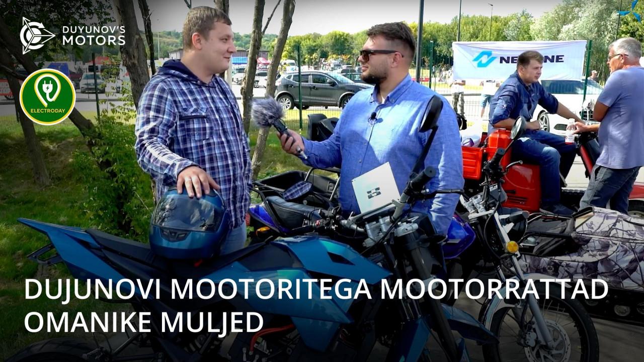 Dujunovi mootoritega mootorrattad: omanike muljed