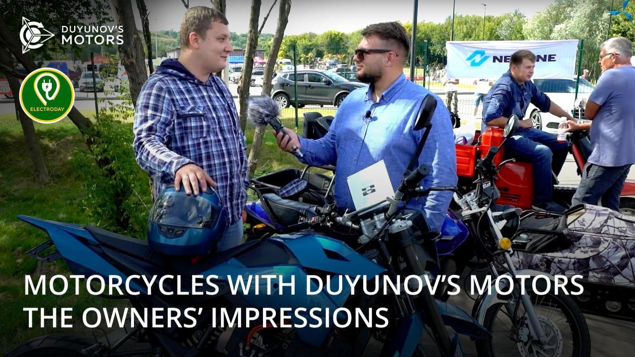 Motorcycles with Duyunov's motors: the owners' impressions