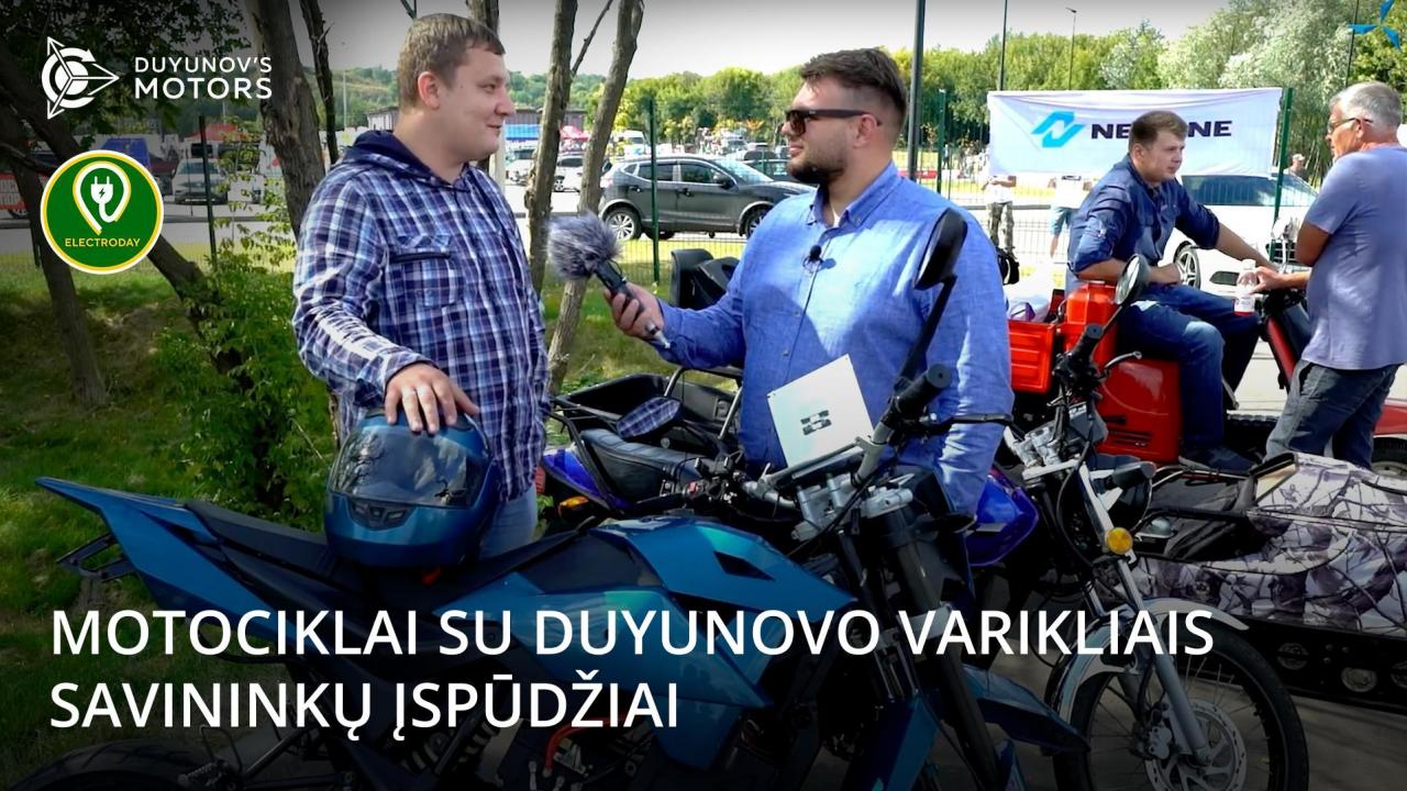 Motociklai su Duyunovo varikliais: savininkų įspūdžiai