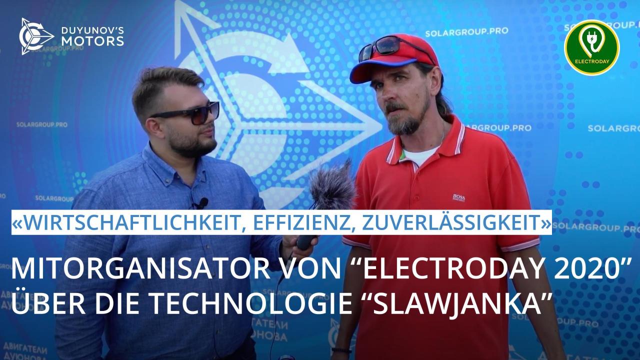 "Wirtschaftlichkeit, Effizienz, Zuverlässigkeit" - Mitorganisator des Festivals "Electroday 2020" über die Technologie "Slawjanka"