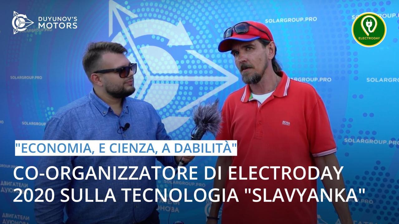 "Economia, e cienza, a dabilità", - co-organizzatore di Electroday 2020 sulla tecnologia "Slavyanka"