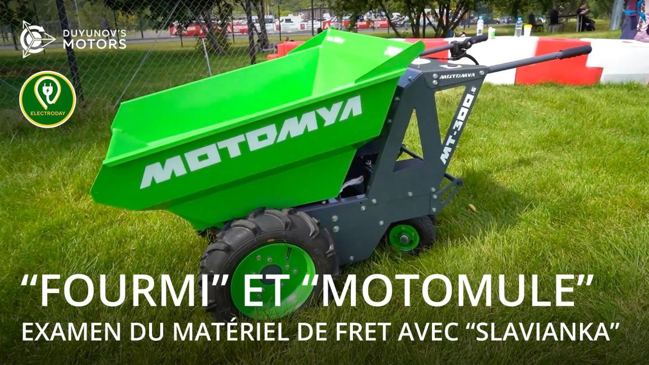 "Fourmi" et "Motomule": examen du matériel de fret avec "Slavianka"