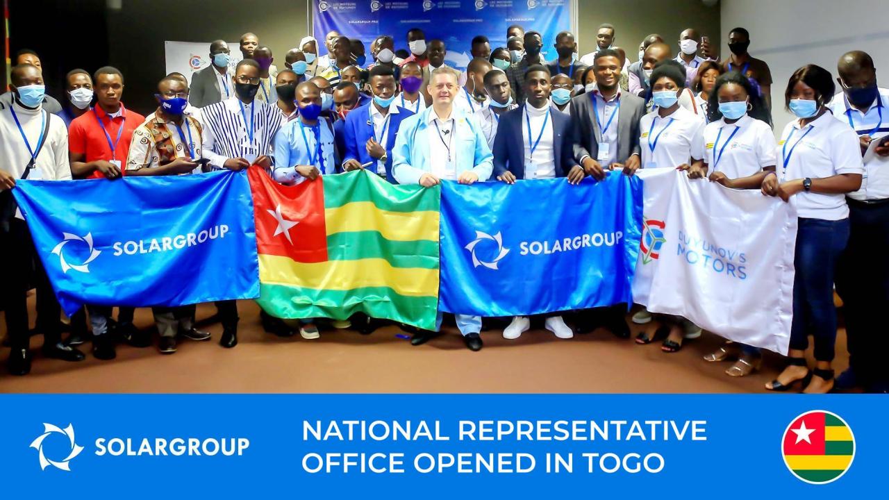 Eleventh in the world and fourth in Africa: SOLARGROUP's national representative office opened in Togo