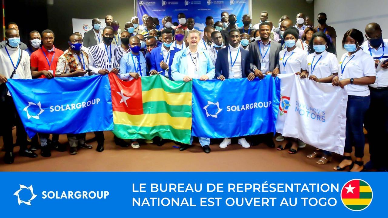 Onzième au monde et quatrième en Afrique: SOLARGROUP a ouvert son bureau de représentation national au Togo