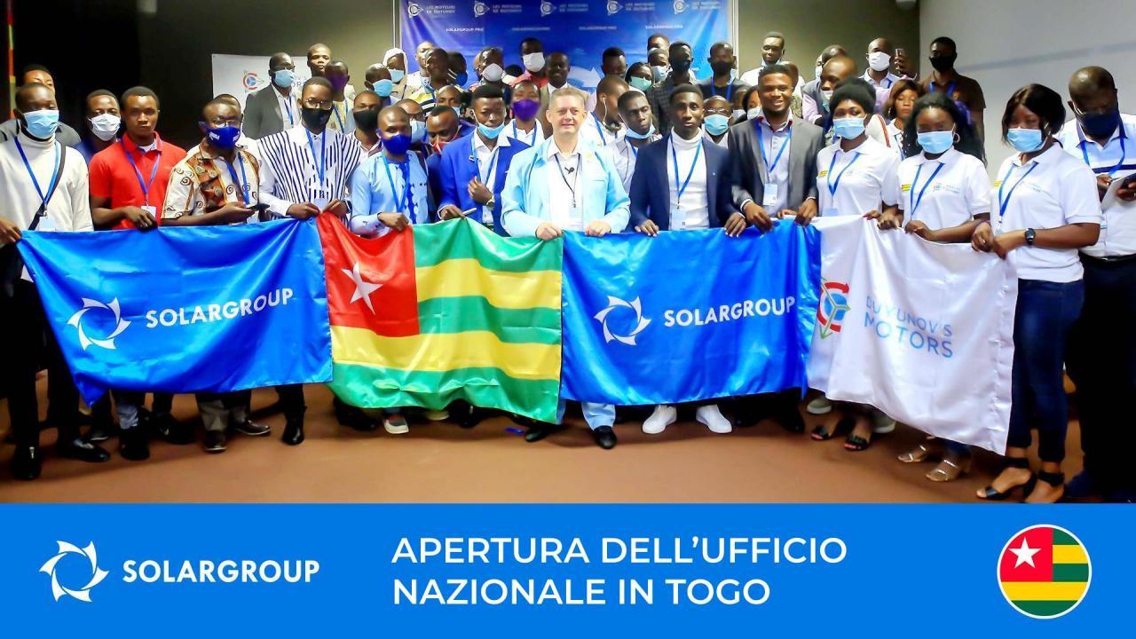 Undicesimo nel mondo e quarto in Africa: apertura dell'ufficio di rappresentanza nazionale di SOLARGROUP in Togo.