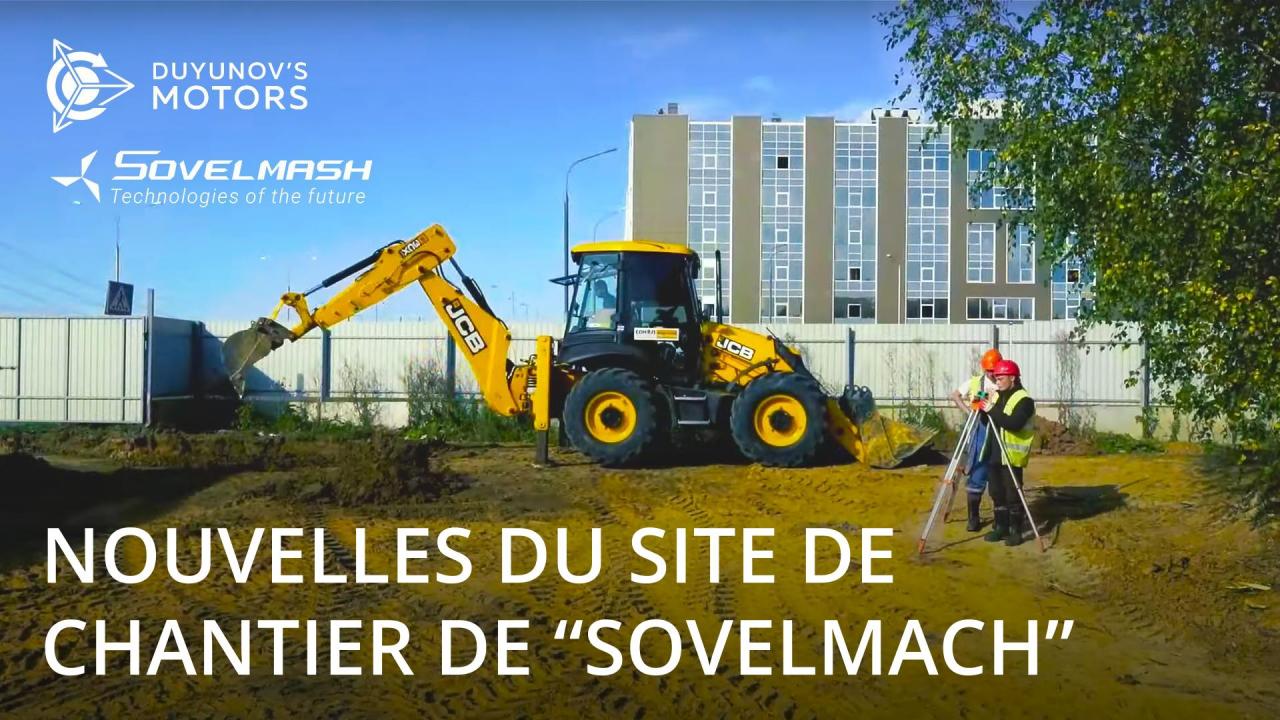 Nouvelles du site de chantier de "SovElMach"