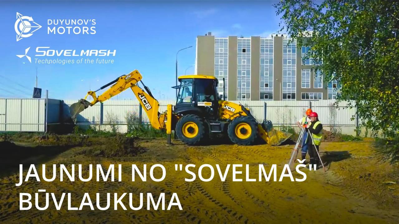 Jaunumi no "SovElMaš" būvlaukuma