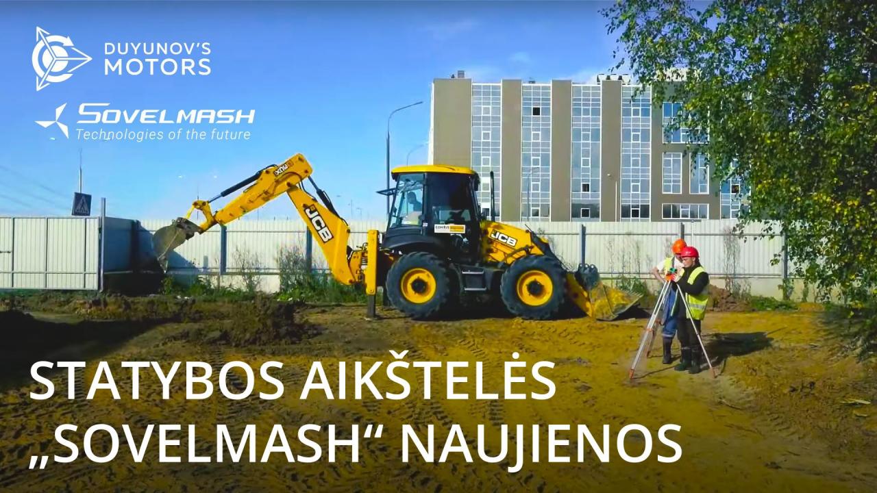 Statybos aikštelės „SovElmash“ naujienos