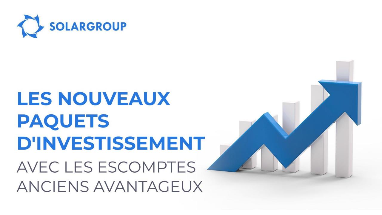 Offre aux investisseurs existants: achetez de nouveaux paquets d'investissement avec des escomptes plus anciens!