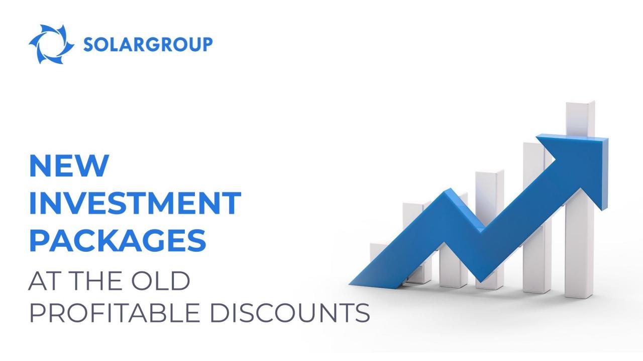 Offer for the existing investors: purchase new investment packages at the old discounts!