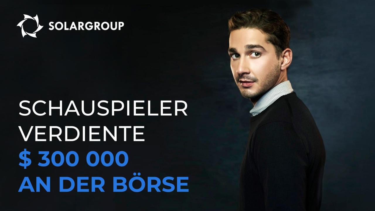 Der Schauspieler verdiente 300.000 Dollar an der Börse bei der Vorbereitung auf die Rolle des Händlers.