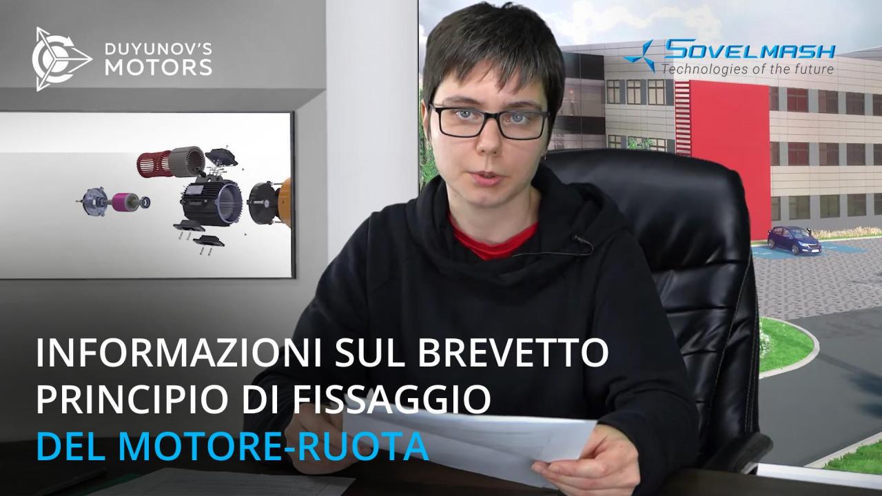 “SovElMash” riceverà il brevetto per il principio di ssaggio del motore-ruota