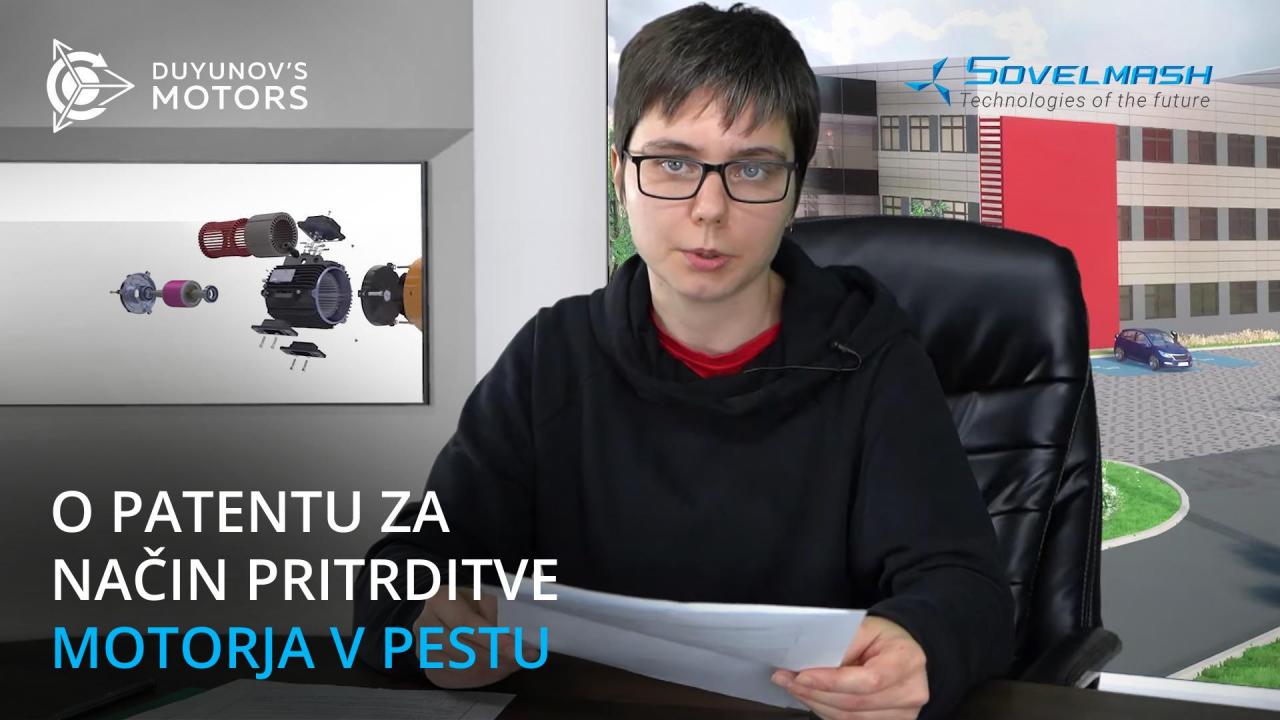 SovElMash bo prejel patent za način pritrditve motorja v pestu