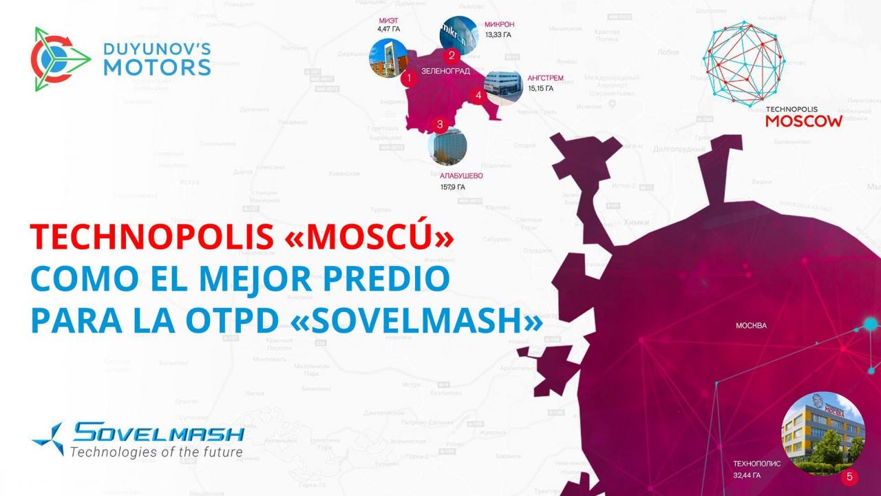 Territorio de innovadores: "Technopolis "Moscú" como el mejor predio para la OTPD "SovElMash"